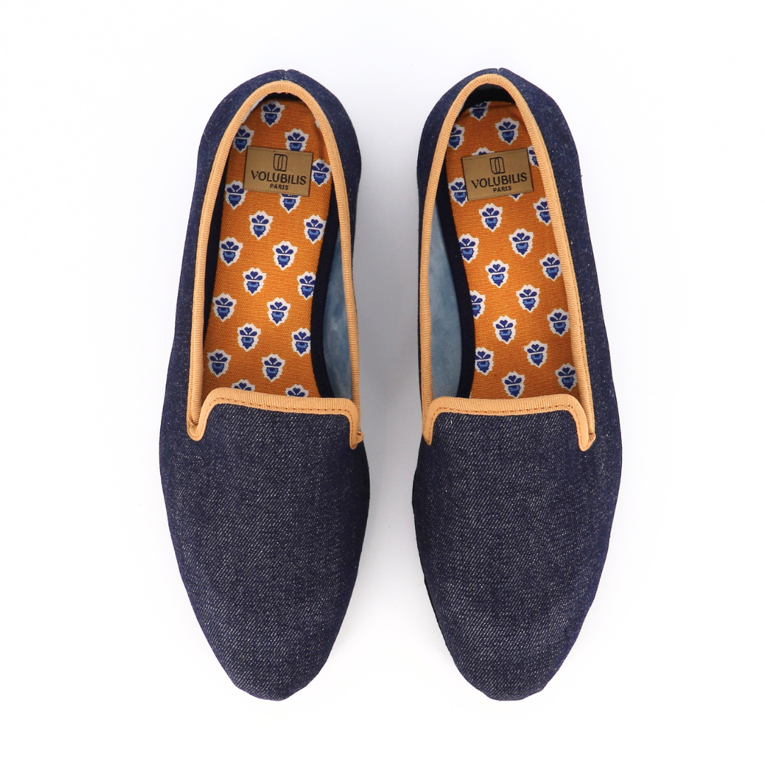 JO Slipper in Denim x Les Olivades