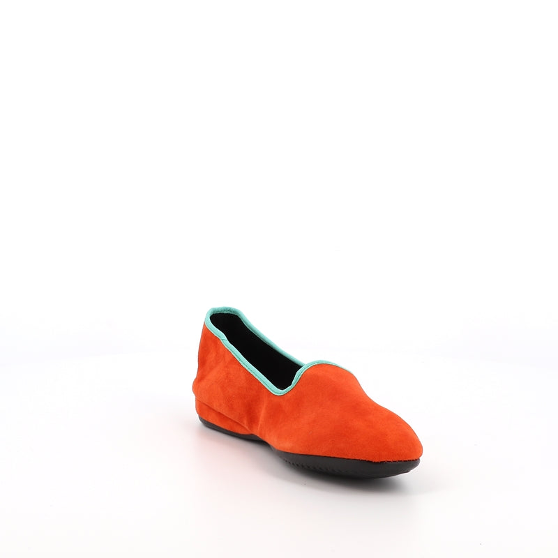 Chausson cuir LIV Tigre Orange