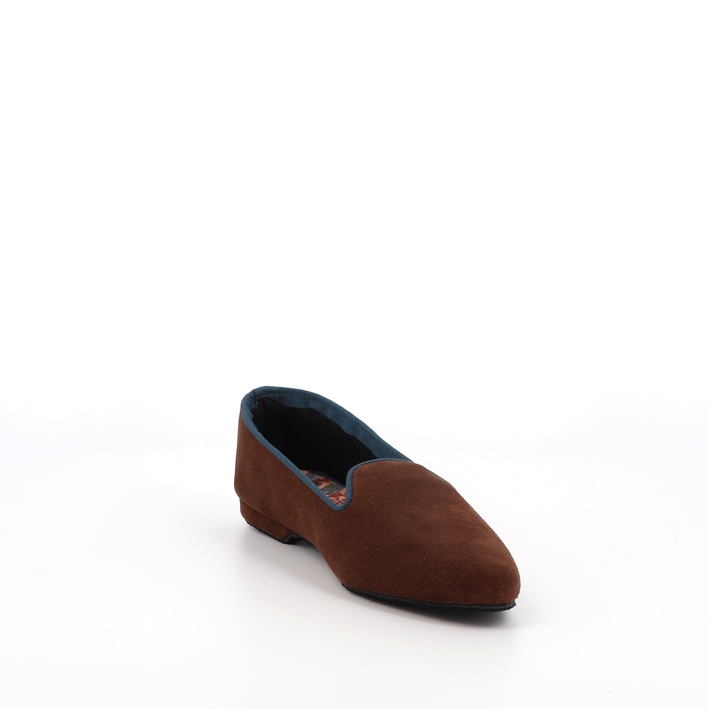 Tan leather pointed toe slippers PIA 